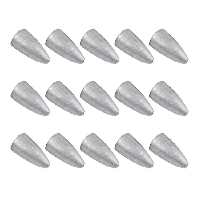 Wosthever Colgante de ojiva de con agujero pasante, pared interior lisa, diseño aerodinámico, pesos, superficie brillante, equipo de pesca Pescar 3.5g Wosthever OD020945-02
