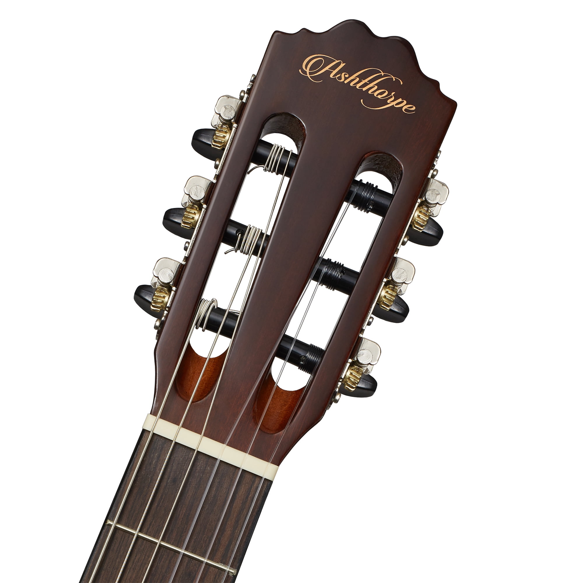 Ashthorpe 39-inch Full-Size Classical Acoustic Guitar, Premium Tonewoods with Classic Natural Finish, Nylon Strings, Gig Bag, Strap, Picks