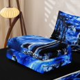 thumbnail image 6 of Manfei Rustic Wolf Zipper Full Size Comforter Sets with Fitted Sheet and 2 Pillowcases,Mystic Woodland Zipper Bedding Set,Blue,Black Reversible,4pcs, 6 of 8