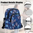 thumbnail image 5 of TSOVTHRID Blue Leaf Print Small Crossbody Bag for Women Cell Phone Purse Wallet Women's Shoulder Bag Handbags Wallet Purse with Card Slots for Women Travel Shopping, 5 of 7