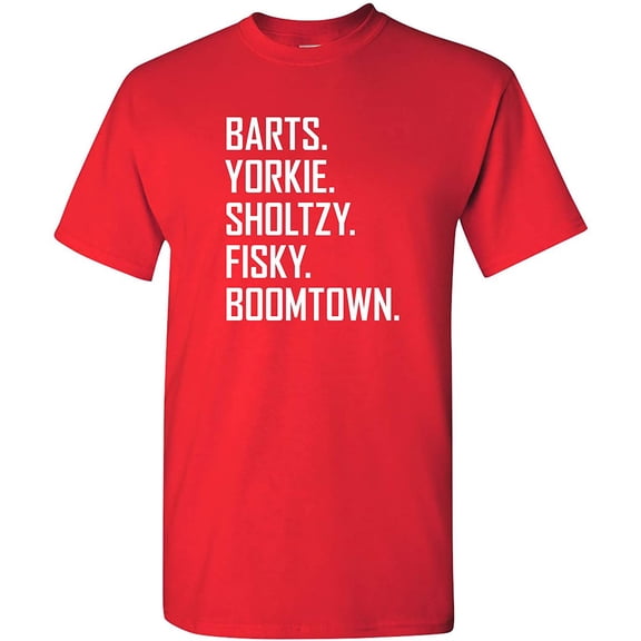 UGP Barts Yorkie Sholtzy Fisky Boomtown - Men's T Shirt - X-Large - Red