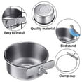 thumbnail image 5 of Qiweii Stainless Steel Parrot Feeding Cup，Durable Food and Water Bowl for Bird Cage and Pet Care Use, 5 of 9
