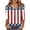 style03-Red, variant on Clothes 4th of July 3/4 Length Sleeve Womens Tops Usa Flag Print V Neck Summer Shirts Casual Elbow Length Shirt Red XL Placed Recently by Me Delivery Status