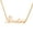 Rose gold, variant on Name Customized Necklace Crown Heart Shaped Personalized Necklace Stainless Steel Nameplate Necklace 18K Gold Plated Chain Jewelry for Women