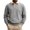 Gray, variant on UDAUDU Mens Casual Cotton Polo Sweatshirts Comfortable Long Sleeve Color Block Button Collared Fall Winter Fleece Pullover Shirts Deep Red 5XL