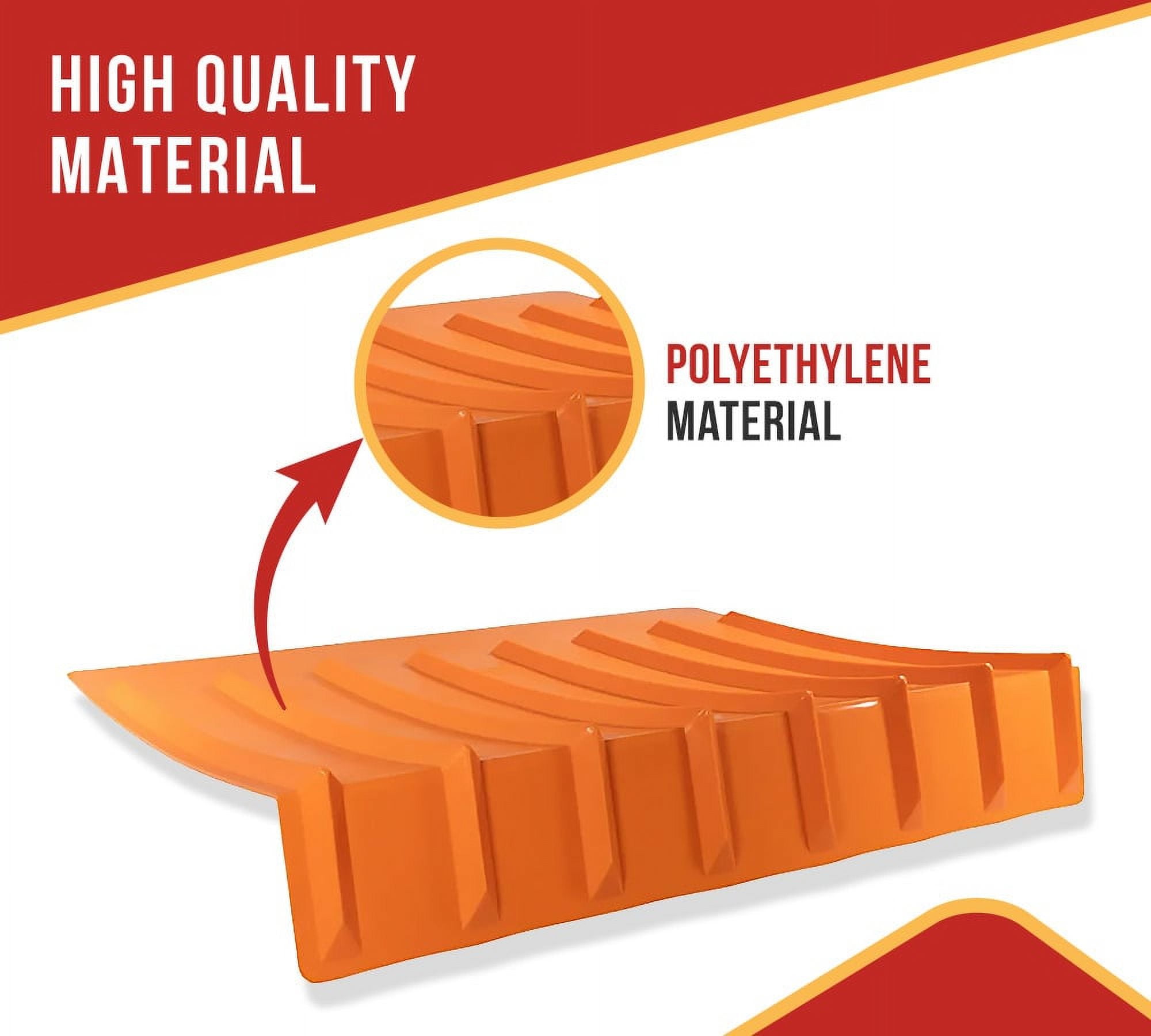 (50 Pack) 9"x48"x36" (Drop) Brick Guard V Shaped Corner Protector - Orange Edge Guard - Weather & Abrassion Resistant - Fit upto 7 straps of 4"