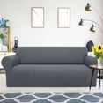 thumbnail image 1 of PiccoCasa Stretch Sofa Slipcover Washable Furniture Covers for Dogs Dark Gray X Large, 1 of 7