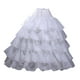 thumbnail image 2 of Enagua De Boda Con Cintura Elástica, Enaguas Para Fiesta, Color Blanco, 4 Aros Sunnimix Enaguas Crinolina, 2 of 5
