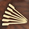 thumbnail image 3 of 100PCS Barbecue Bamboo Skewers Disposable Bamboo Stick Barbecue Paddle Skewers, 3 of 5