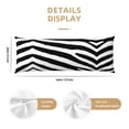 thumbnail image 3 of Lsque Zebra Body Pillow Case Cover,Ultra-Soft Microfiber Bed Pillow Cases 20x54 inches,Elegant Bedding,Breathable Durable Pillow Cover with Envelope Closure, 3 of 8