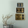 thumbnail image 2 of Signs ByLITA Classic Framed Reserved Parking for Disabled Persons Sign (Black Gold) - Medium, 2 of 8