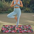 thumbnail image 3 of Kuiaobaty Dragonfly Hibiscus Print Towel Car Seat Covers Front Seats Quick-Dry Sweat Towels for Car Seats with Storage Bag Multi-Purpose Sports Towel for Women Men, Universal Fits, 3 of 7