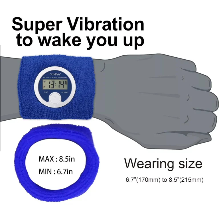 Vibrating Alarm Sweatband, Silent Wake Yourself Up Wristband Vibrating Alarm Watch for Couples, Students, Easy to Set on User-Friendly App, Hearing Impaired, USB Chargeable (Purple) - Walmart.com Vibrating Alarm Sweatband, Silent Wake Yourself Up Wristband Vibrating Alarm Watch for Couples, Students, Easy to Set on User-Friendly App, Hearing Impaired, USB Chargeable (Purple) - Walmart.com