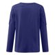 thumbnail image 5 of ICHUANYI Liquidación Mujeres Casual Cuello Redondo Encaje Ahueca Hacia Fuera Jersey De Manga Larga Blusa Adelgazante Camiseta Tops ICHUANYI WER2023082204071, 5 of 5