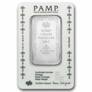 PAMP Suisse Cross of Christianity 1 oz Silver Bar - In Assay w/Sleeve