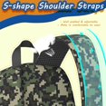 thumbnail image 5 of 17 Inch Lightweight Backpack,PVC Waterproof Oxford Fabric, Ergonomically Designed, with Large Capacity, Camouflage Print, 5 of 5