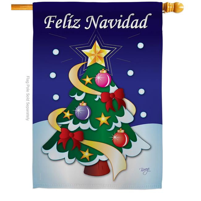 FELIZ NAVIDAD Christmas Santa Holiday Swooper Banner Feather Curved Top Flag 