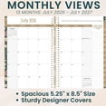 thumbnail image 5 of bloom daily planners 2026-2027 Academic Planner, 13 Month Monthly & Weekly Soft Cover, 5.5" x 8.25", Stickers Included, Butterfly Garden, 5 of 22