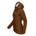 thumbnail image 4 of KBODIU Women Winter Thicken Puffer Coat Warm Hooded Jacket Big Collar Waterproof Warm Snow Down Jackets Long Sleeve Zip Puffer Jacket Pockets Baggy Short Down Coats Jackets, 4 of 6