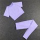 thumbnail image 1 of Conjunto de Yoga sin costuras para mujer, camisas de entrenamiento, pantalones deportivos, sujetador, trajes de gimnasio, conjuntos deportivos, 1 of 5