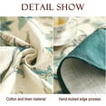 thumbnail image 5 of French Linen Pattern Tablecloth Soft Durable Floral Table Cloth Designer Kitchen Dining Tablecloth for Rectangular Tables for Parties Christmas 52"x 52", 5 of 5