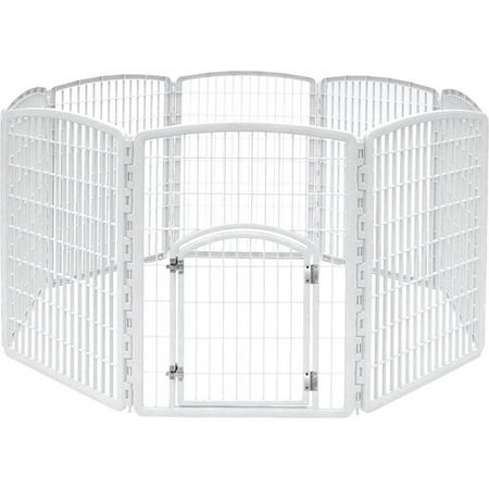 IRIS 8 Panel Exercise Pet Pen with Door
