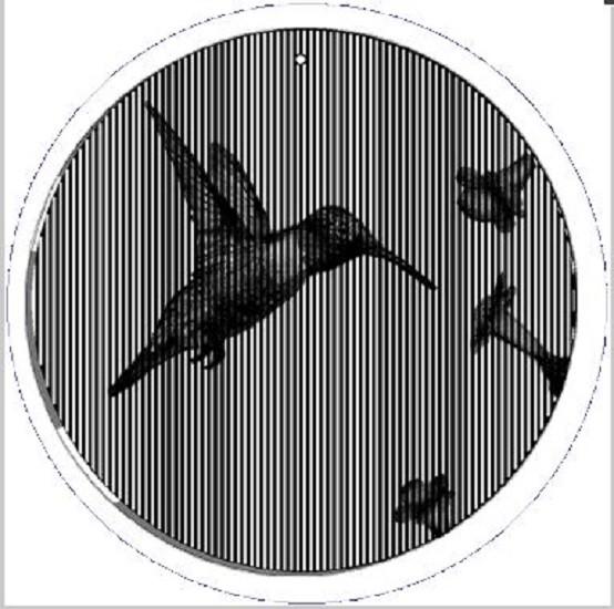 5 5 Inch Nectar Sipping Hummingbird Cinespinner Animated Suncatcher Walmart Com