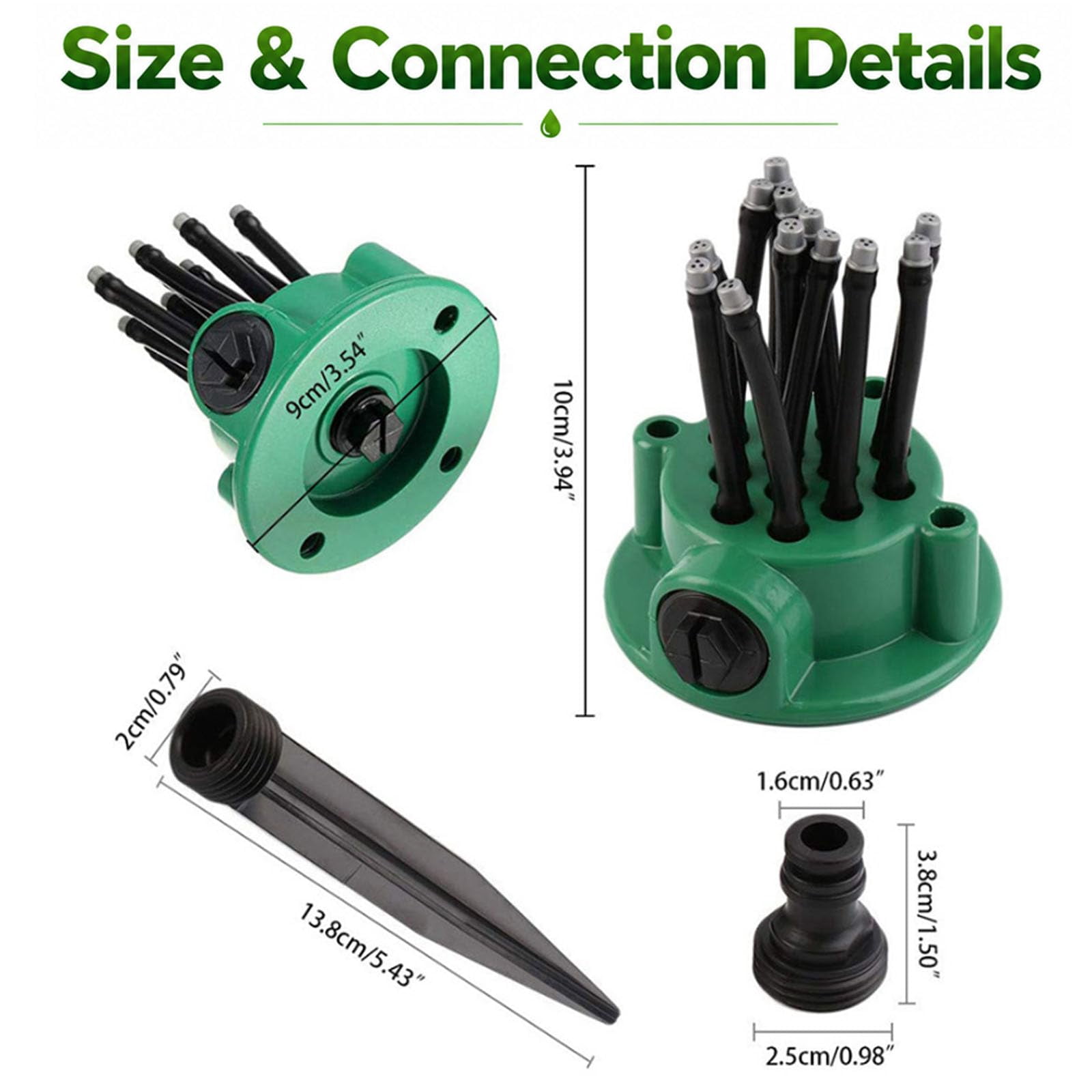 2026 New 360° Multi-Directional Lawn Sprinkler with Flexible Spray Nozzles for Yard