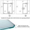 thumbnail image 4 of Door Lock Security Anti-theft Glass Door Latch Stainless Steel 10~12mm Open/Close, 4 of 5