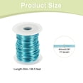 thumbnail image 2 of Uxcell 12 Gauge Aluminum Craft Wire 2.0mm 98.5ft Flexible Bendable Anodized Metal Jewelry Sculpting Wire for Jewelry Making Modelling Craft DIY, Sky Blue, 2 of 7