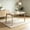 White Wash, variant on ACTU Solid Wood Dining Table for Modern Homes, Walnut Color