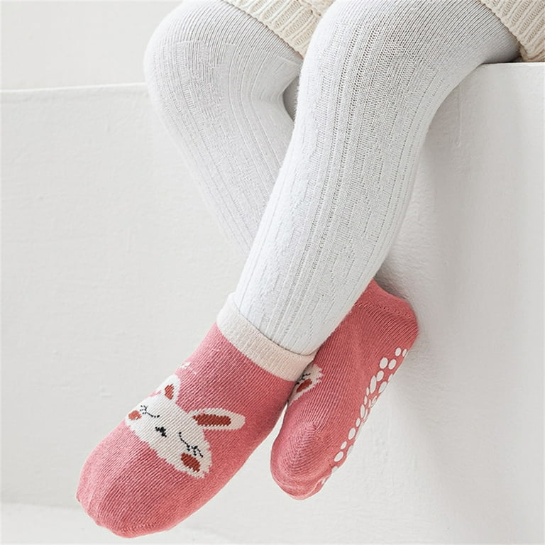 sixwipe 5 Pairs Non Slip Toddler Grip Socks, Cotton Animal Ankle