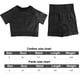thumbnail image 5 of Conjunto de entrenamiento sin costuras para mujer, 2 piezas, pantalones cortos deportivos de cintura alta para yoga, chándales, conjuntos deportivos, ropa de gimnasio, 5 of 8