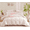 Pink, variant on 3 Pieces Cartoon Pink Bowknot Pattern on White Queen Comforter Sets Boys Girls Teens Gentle Soft Home Cozy and Breathable Bedding Set Bedroom Decor