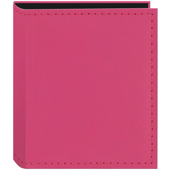 Pioneer PIONEER 1UP SEWN LEATHERETTE INSTANT PHOTO ALBUM 4.75"X6.37"-Pink