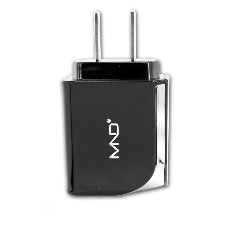 2-in-1 Type-C USB Chargers Bundle for Nubia Z11 Max/ Z11,ARCHOS 55 Graphite, 50 Graphite , Diamond 2 Plus, Philips Xenium X818 (Black) - 2.1Ah Travel Charger Adapter (Dual Port) + USB Charging Cable - image 3 of 3