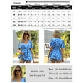 thumbnail image 4 of Women's V-Neck Printed Bell Sleeve Tunic Blouse, 4 of 4