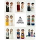 thumbnail image 4 of Paquete Piezas De De Clavijas De Pintura DIY Cake Topper Kids Party Supply Soledad Muñecas de madera de la guirnalda, 4 of 5