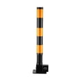 thumbnail image 2 of GUOOL Borne de Stationnement à Ressort Barrière de Stationnement pour Contrôle de Circulation Allée Barrière Noir Jaune, 2 of 9