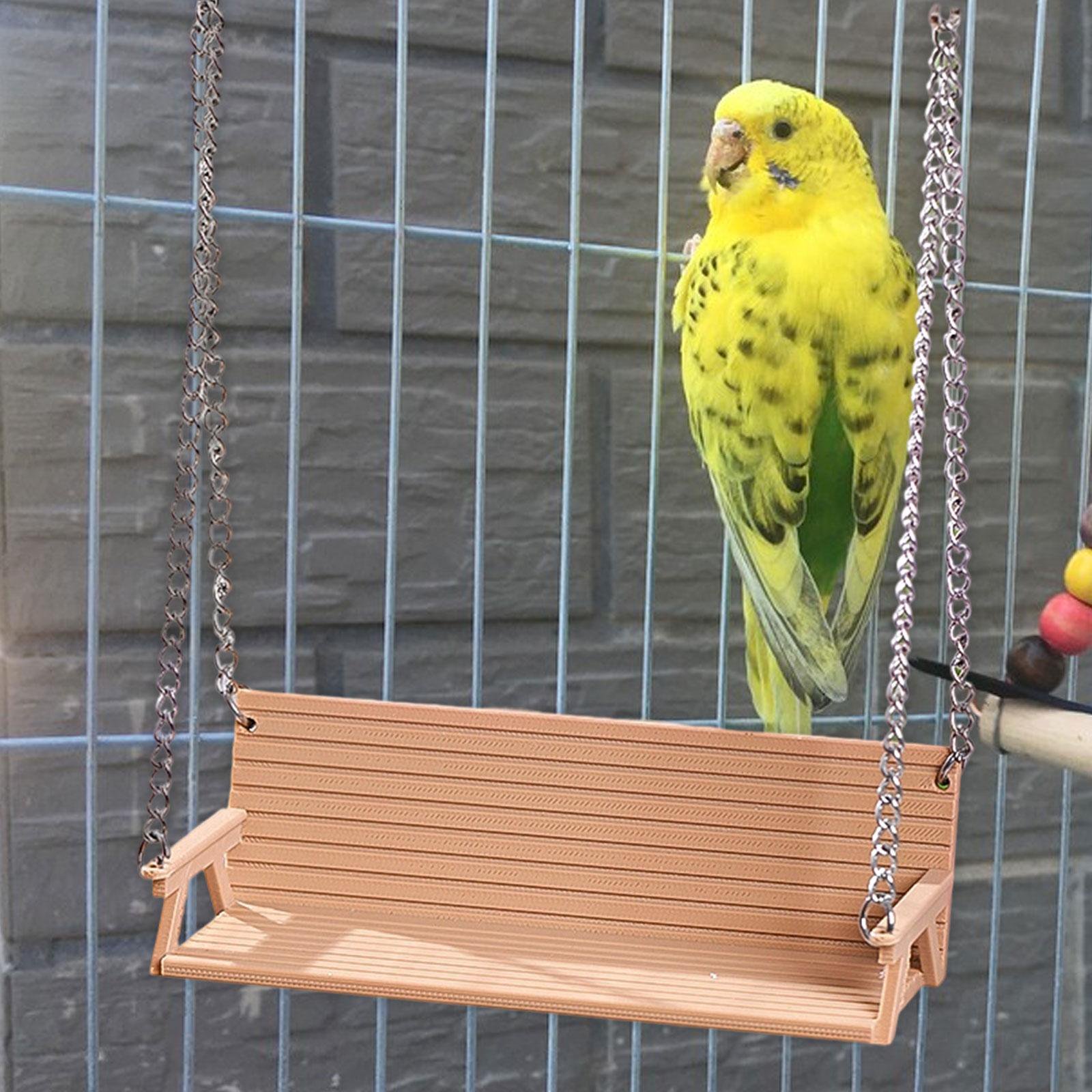 balikha Parrot Bench Resting Stand, Interactive Parrot Cage Accessory, Decoration, Entertainment, Game, Hanging Stand for Cockatoos, Cockatiels