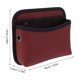 thumbnail image 2 of CRILSTYLEO Bolsa De Almacenamiento Lateral Para En Cuero Sintético Rojo Con Organizador Multifuncional Y Papelera, 2 of 8