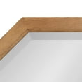 thumbnail image 4 of Kate and Laurel Hogan Farmhouse Octagon Wood Wall Mirror, 24 x 24, Rustic Brown, Traditional Inspired Geometric Wall Decor, 4 of 8