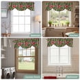 thumbnail image 6 of Tie Up Valance for Windows Watermelon Curtains Valances Rod Pocket Valance Window Treatments Summer Fruit Black Stripes Balloon Curtains for Kitchen Living Room Bedroom Bathroom Decor 54x18 Inch, 6 of 9