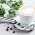 thumbnail image 6 of Milk Frother Handheld Electric Milk Foamer Portable Mini Mixer Machine Stainless Steel Touch Handheld Espresso Mixer Battery Operated Frother Coffee Stirrer Maker for Hot Chocolate Coffee, 6 of 6