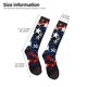 thumbnail image 2 of Balery Red Blue White Stars Calcetines novedosos Calcetines deportivos Calcetines hasta la rodilla Calcetines de algodón Calcetines originales y geniales, 2 of 6
