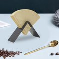 thumbnail image 2 of Contenedor de estante de almacenamiento con soporte de papel de filtro de café de acero inoxidable negro en forma de V para uso doméstico, 2 of 8