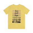thumbnail image 2 of Love Faith Hope Unisex Jersey Short Sleeve Tee, 2 of 10