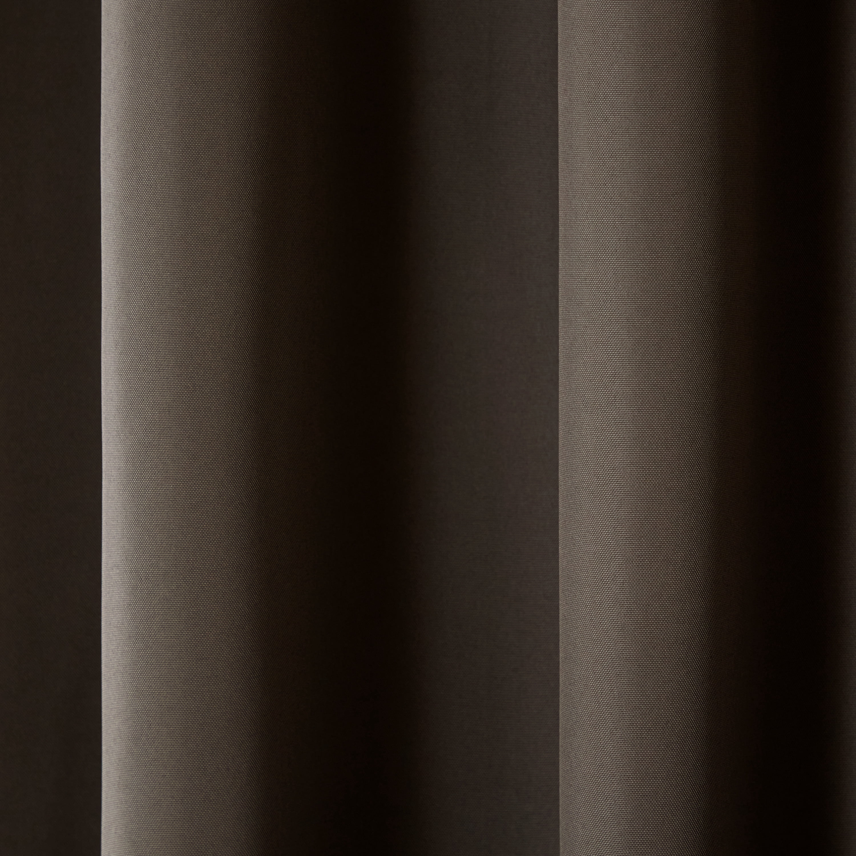 TOWN & COUNTRY BASICS Cabana Solid Heavyweight Indoor Outdoor Curtains, Light Filtering Opacity with Grommet Top, Water Repellent, 2-Pack Set, 54"x96", Chocolate