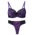 thumbnail image 3 of Conjunto de sujetadores para mujer, lencería Sexy de talla grande, encaje bordado, ropa interior de copa BCDE 2022, 34/75, 36/80, 38/85, 40/90, 42/95, 3 of 5