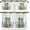 Light Green Red, variant on Christmas Western Kitchen Curtains and Valances Set, Rod Pocket Curtains Tier Farmhouse Window Curtains 24 Inch Length, Xmas Cowboy Boots Berry Green Leaves 3 Piece Kitchen Curtains Set